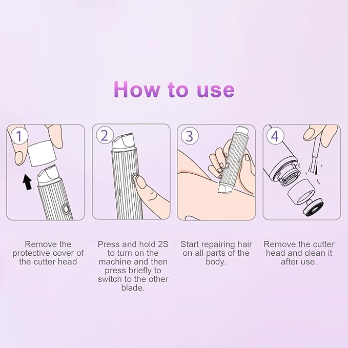 2 in 1 Women Body Shaver