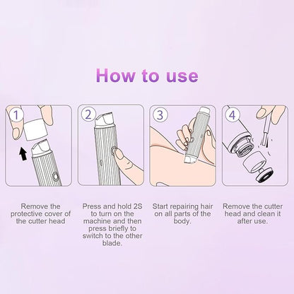 2 in 1 Women Body Shaver